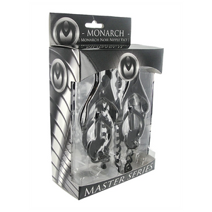 Pinces tétons type papillon avec chaîne Monarch - Master Series