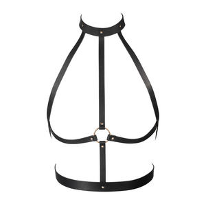 Harnais de soumission Maze H Noir - Bijoux Indiscrets
