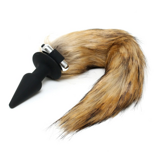 Plug anal en silicone Fox Tail