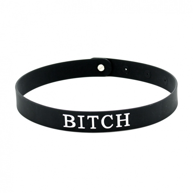 Collier BDSM en silicone - BITCH
