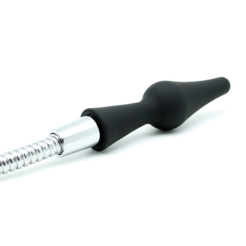 Canule de douche en silicone avec plug anal - Rimba