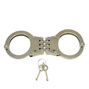 Menottes BDSM en métal avec charnières - Rimba