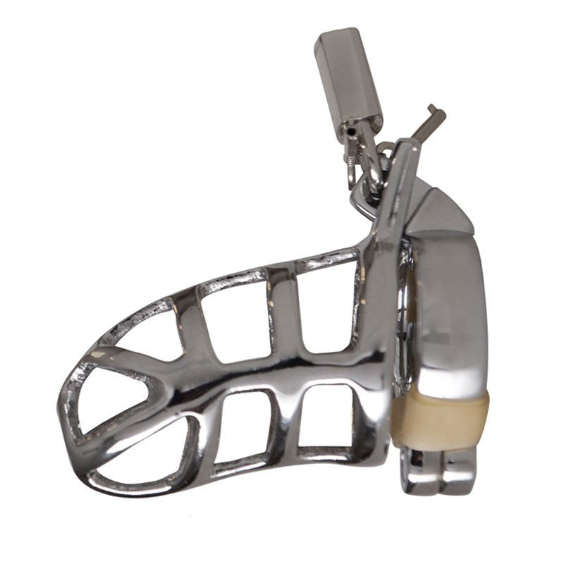 Cage de chasteté métallique avec cadenas - Rimba
