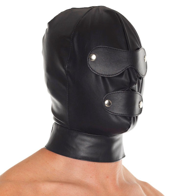 Cagoule BDSM en cuir - Rimba