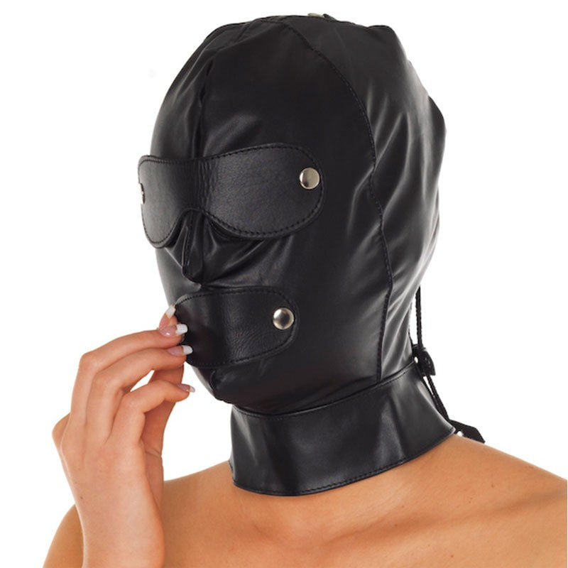 Cagoule BDSM en cuir - Rimba