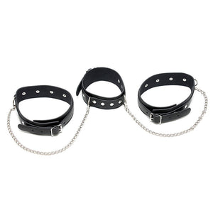 Kit d'attache BDSM cou et cuisses - Rimba