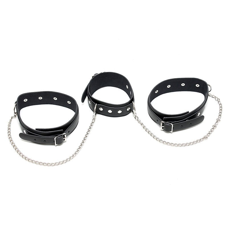 Kit d'attache BDSM cou et cuisses - Rimba