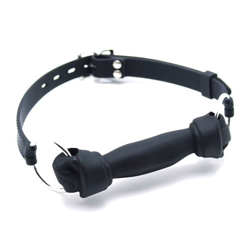 Ball Gag en silicone avec Os - Rimba