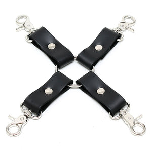 Croix BDSM en cuir pour attache - Rimba