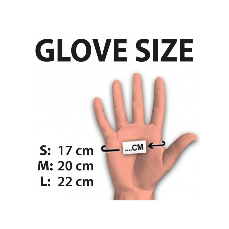 Gants Latex noir (courts) - Rimba