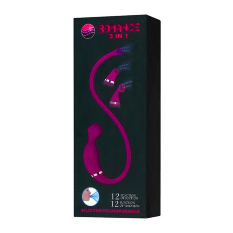Sextoy à aspiration Romance 3 en 1 - Pretty Love
