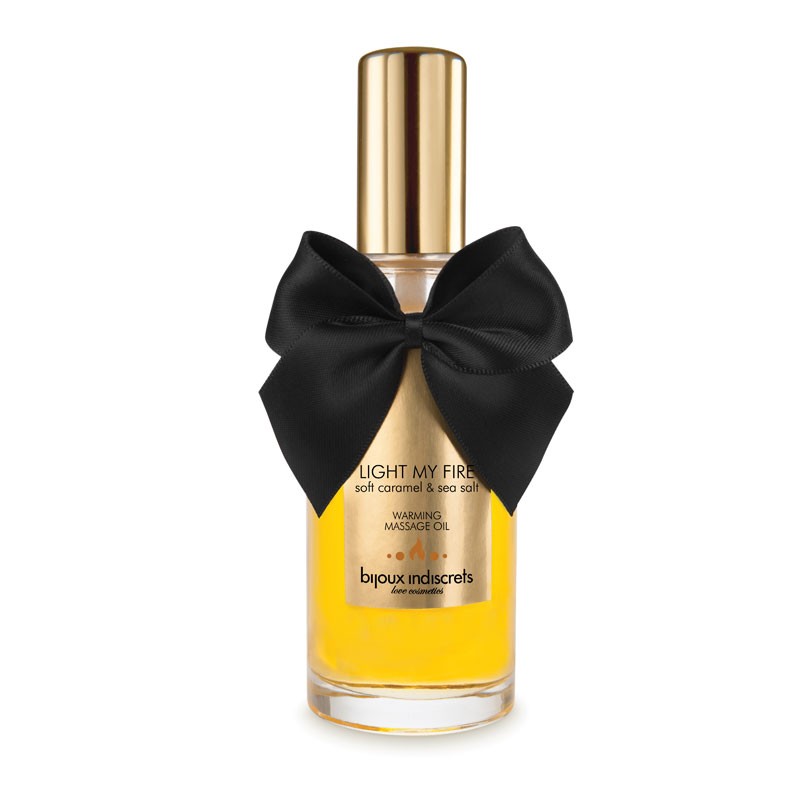 Huile de massage chauffante "Caramel Mou" - Bijoux Indiscrets