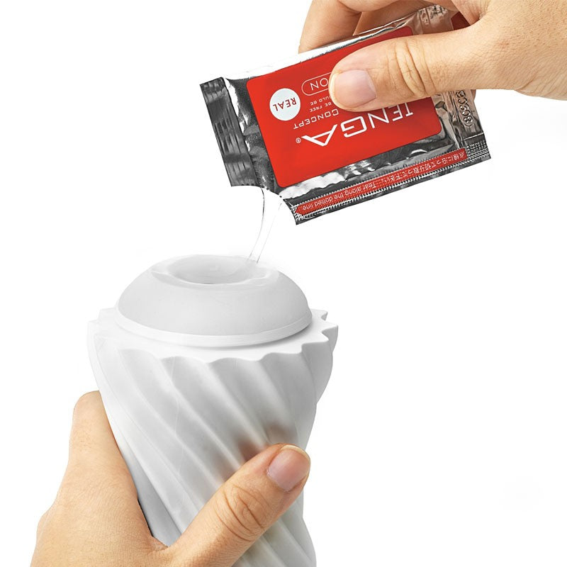 Masturbateur réutilisable TENGA FLEX - Silky White