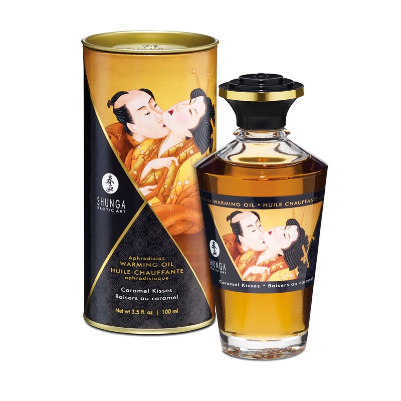 Huile chauffante aphrodisiaque Shunga - Baiser au Caramel