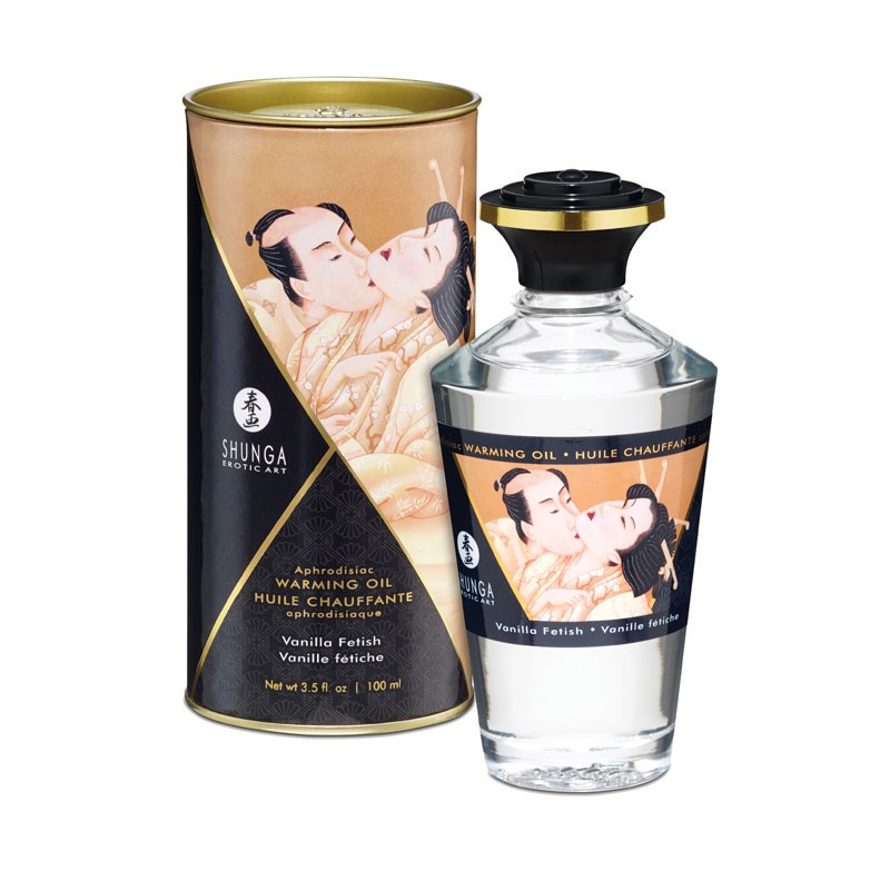 Huile chauffante aphrodisiaque Shunga - Vanille Fétiche