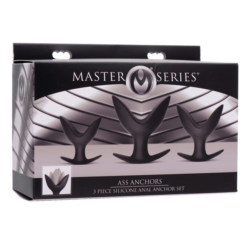Butt plug qui s'écarte (3pces) Ass Anchors - Master Series