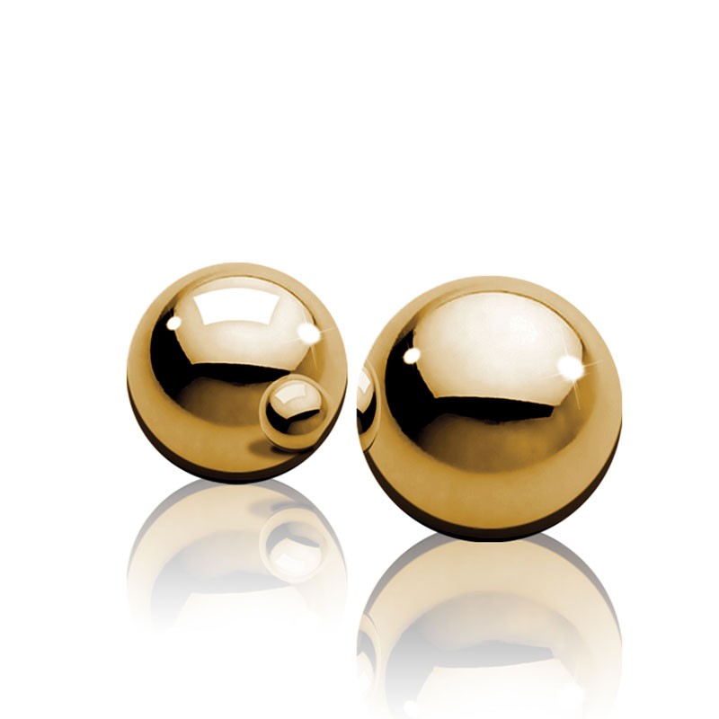 Boules de Geisha en métal Ben Wa Balls Gold - Pipedream