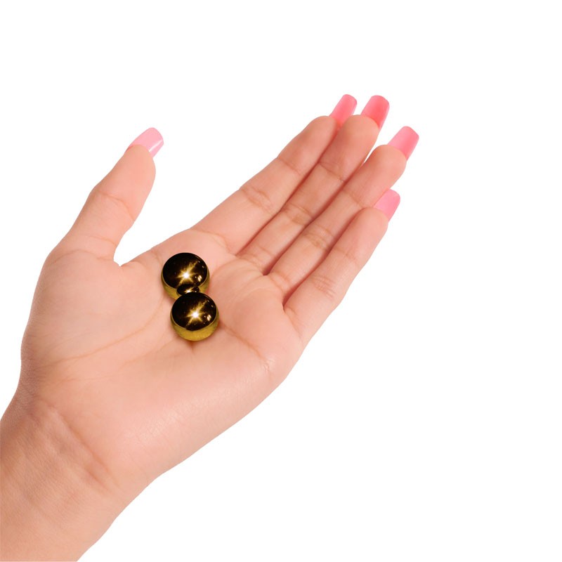 Boules de Geisha en métal Ben Wa Balls Gold - Pipedream
