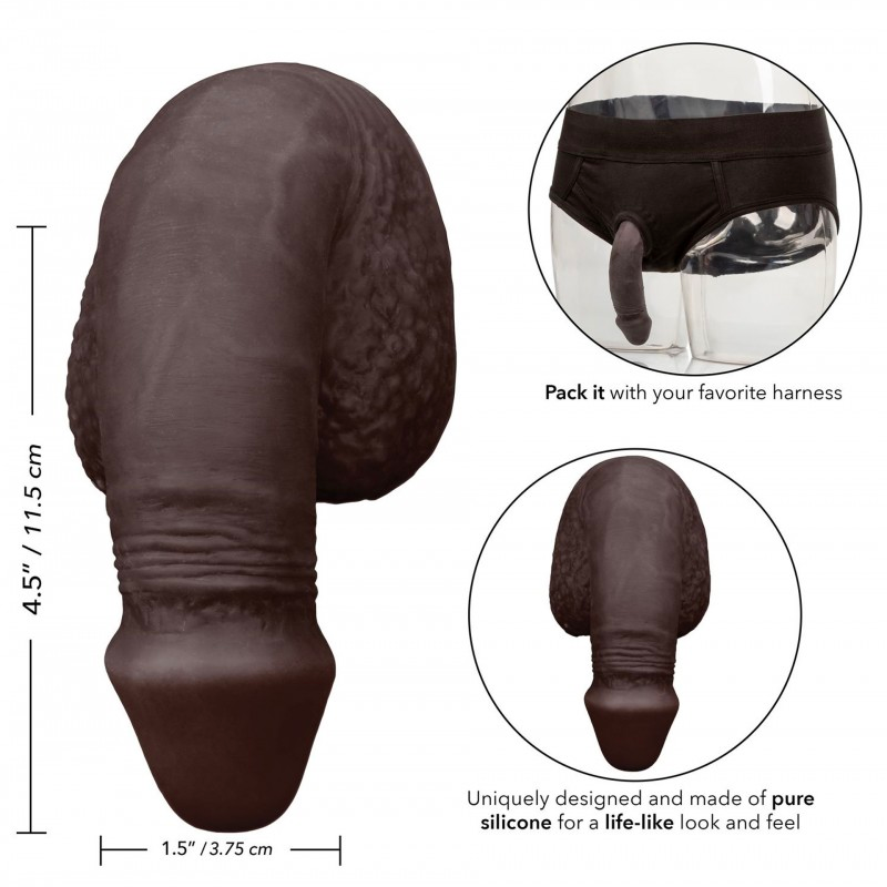 Packing 5" – prothèse pénienne en silicone (noir)