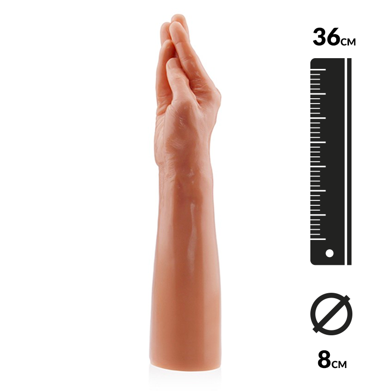 Gode géant Fist MAGIC HAND 36cm (chair) - Rimba