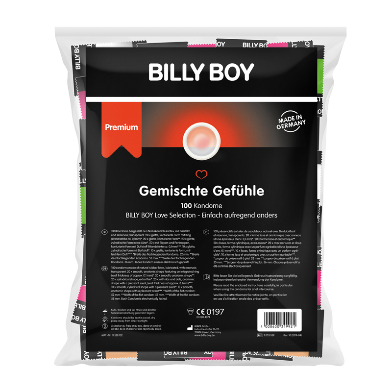 Préservatifs Billy Boy Mix 100pc