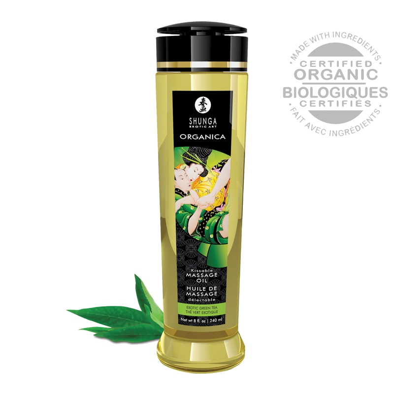 Huile de massage Bio – Shunga Organica Thé Vert