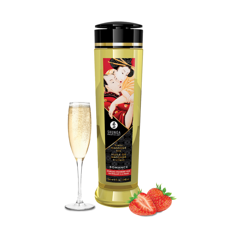 Huile de massage érotique - Shunga Romance