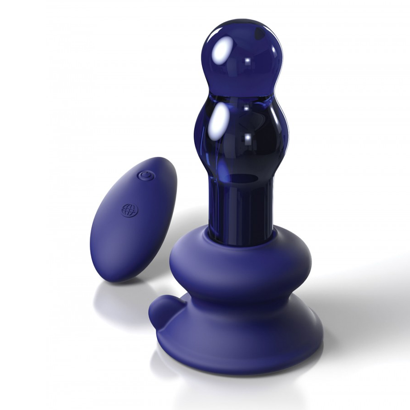 Plug anal vibrant en verre - Icicles No 83