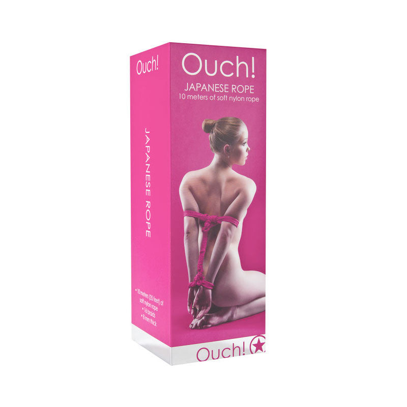 Corde japonaise de bondage Rose 10m - Ouch