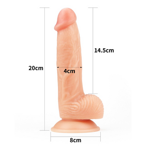 Gros gode réaliste (20 cm) - The Ultra Soft Dude 8"