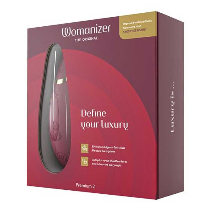 Womanizer Premium 2 (rouge) - Stimulateur clitoris & Point G
