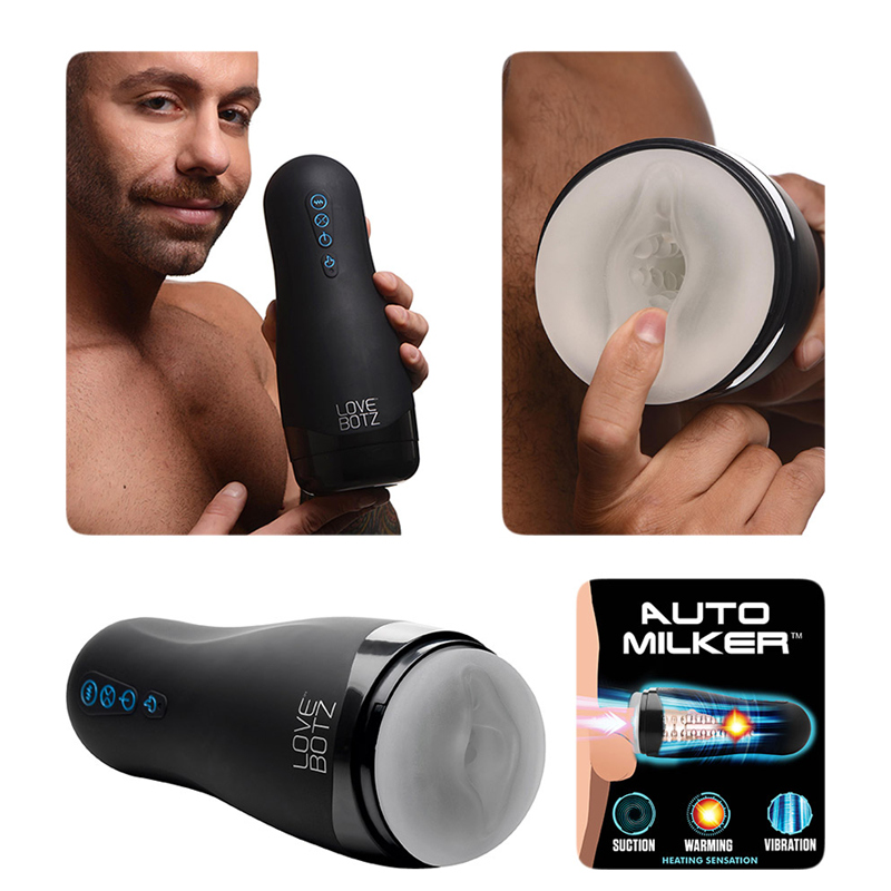 Masturbateur vibrant et chauffant - LoveBotz Auto Milker