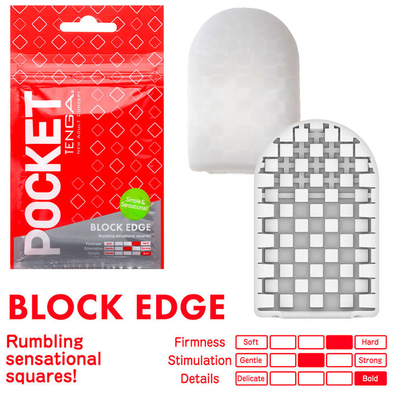 Masturbateur Tenga Pocket - Block Edge