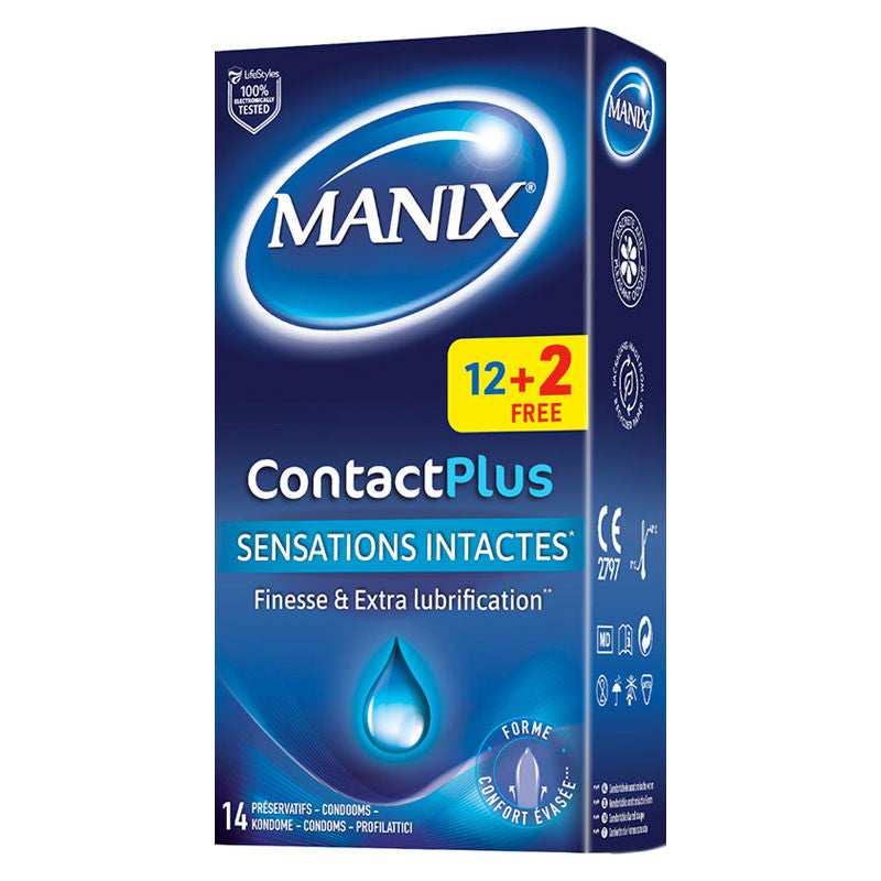 Préservatifs Manix Contact PLUS 14pc