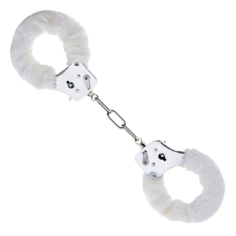 Menottes SM fourrure (blanc) - ToyJoy