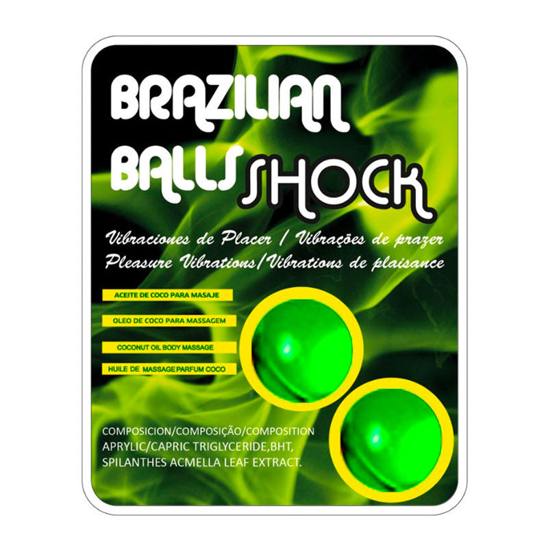 2x Boules lubrifiantes effet stimulantes & excitantes - Brazilian Balls