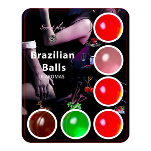 6x Boules lubrifiantes aromatisées - Brazilian Balls