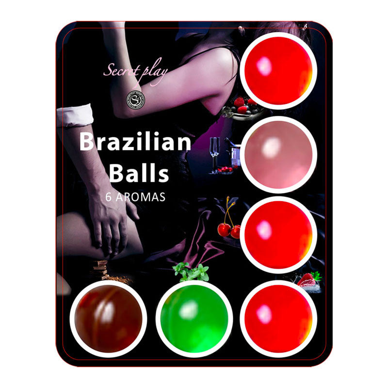 6x Boules lubrifiantes aromatisées - Brazilian Balls