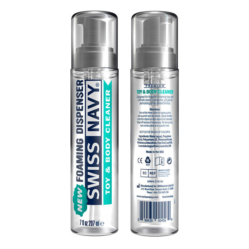 Mousse Nettoyante pour Sextoys & Corps 207ml - Swiss Navy