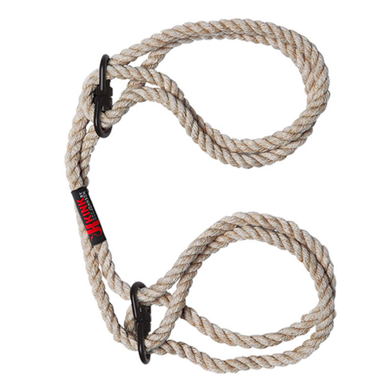 Menottes de bondage japonaises pour chevilles ou poignets Beige - Kink