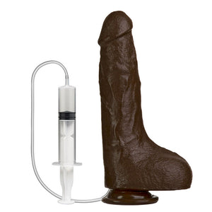 Bust It Strap-On-Me (gode qui éjacule) 15cm (Noir) - Doc Johnson