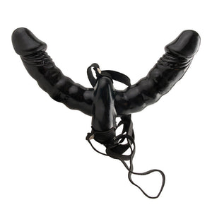 Double dildo vibrant Double Delight Strap-On - Pipedream
