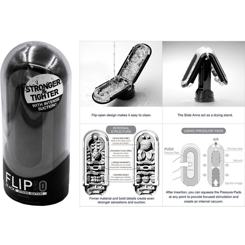 Masturbateur Tenga Flip Zero Noir (Strong Edition)