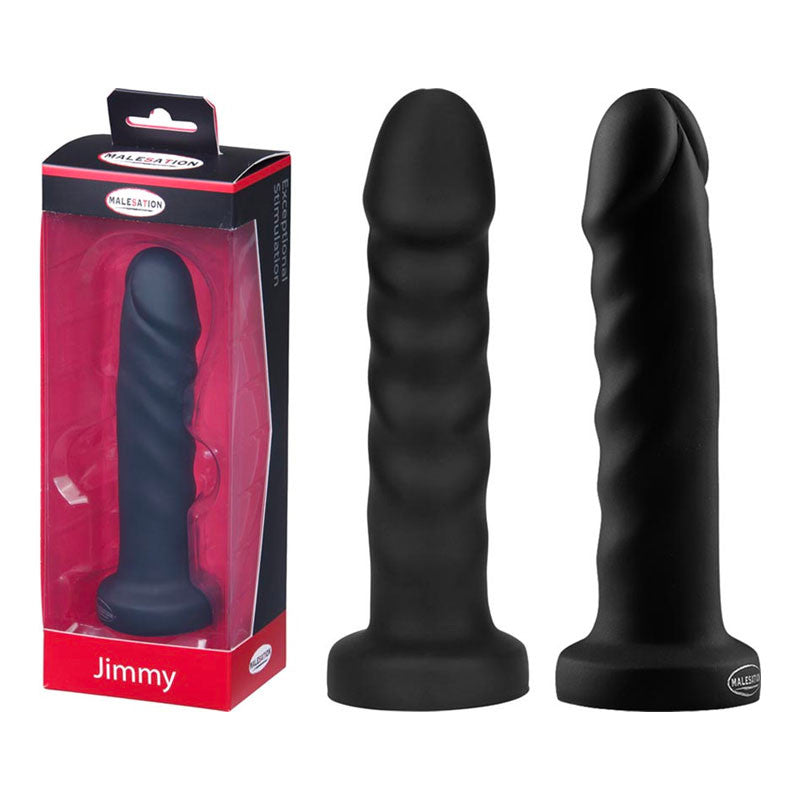 Dildo en silicone Jimmy noir - Malesation