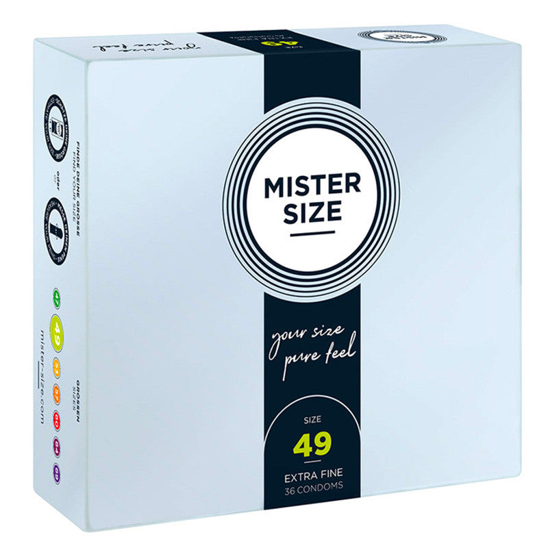 Préservatifs sur mesure Mister Size 49mm - 36pces.
