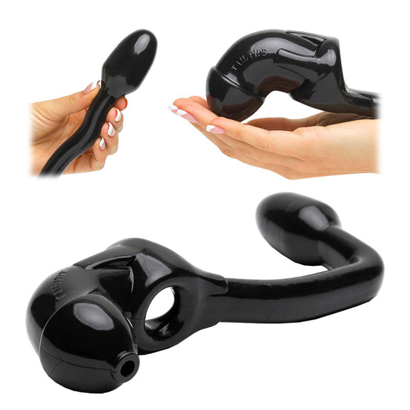 Cage de chasteté avec plug anal Tailpipe - Oxballs
