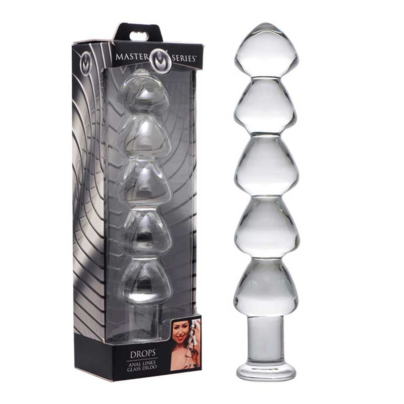 Chapelet anal en verre Drops - Master Series