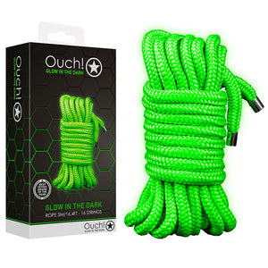 Corde japonaise de bondage phosphorescente 5m - Ouch