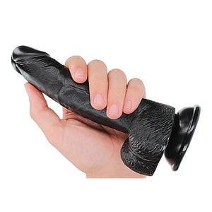 Dildo réaliste avec scrotum 15cm (noir) - RealRock 7