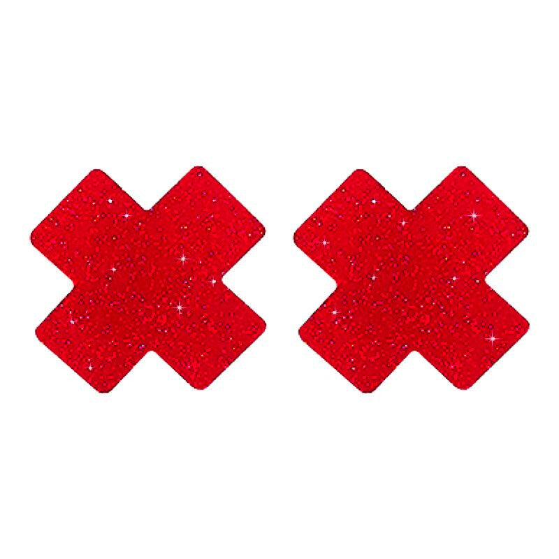 Cache-tétons adhésifs Nipple X Covers (Rouge) - Taboom